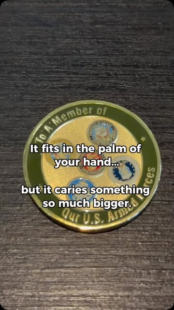 Reel: a coin in the palm of a hand