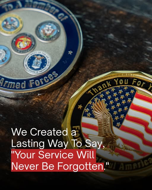 Service members, with the message that service is never forgotten